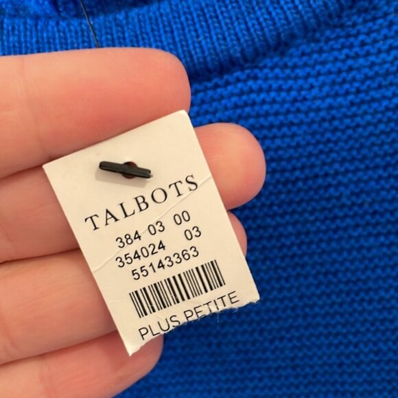 Talbots Plus Petite Ruffle Neck Sweater NWT - Picture 5 of 7